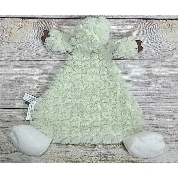 Demdaco Plush COZ Arnie Alligator Rattle Blankie Lovey Security Blanket Green - Picture 2 of 7